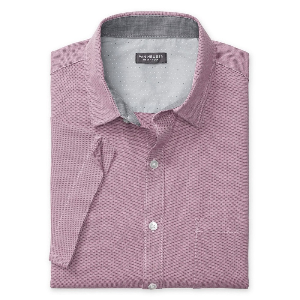 Men's Van Heusen Slim-Fit Dusty Rose Button-Down Shirt Size L